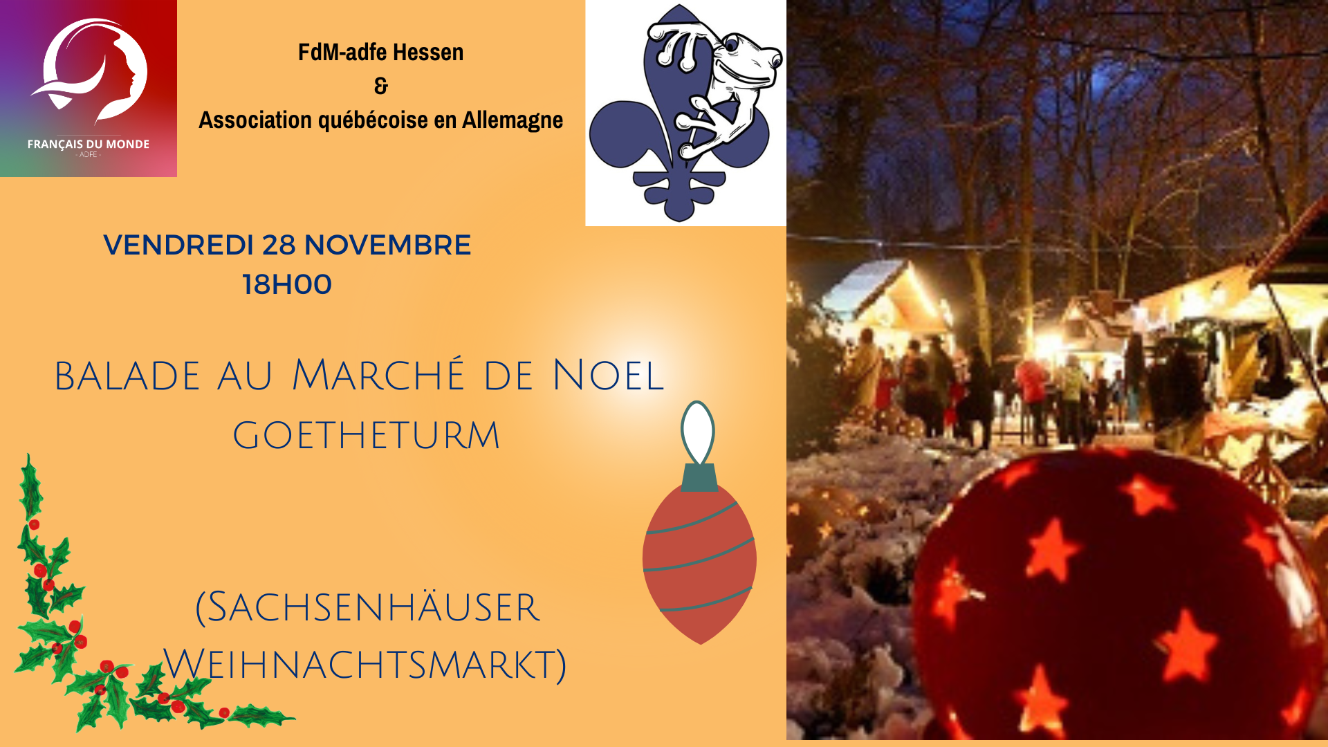 Balade au Marché de Noël de la Goetheturm (28 Novembre 2025)