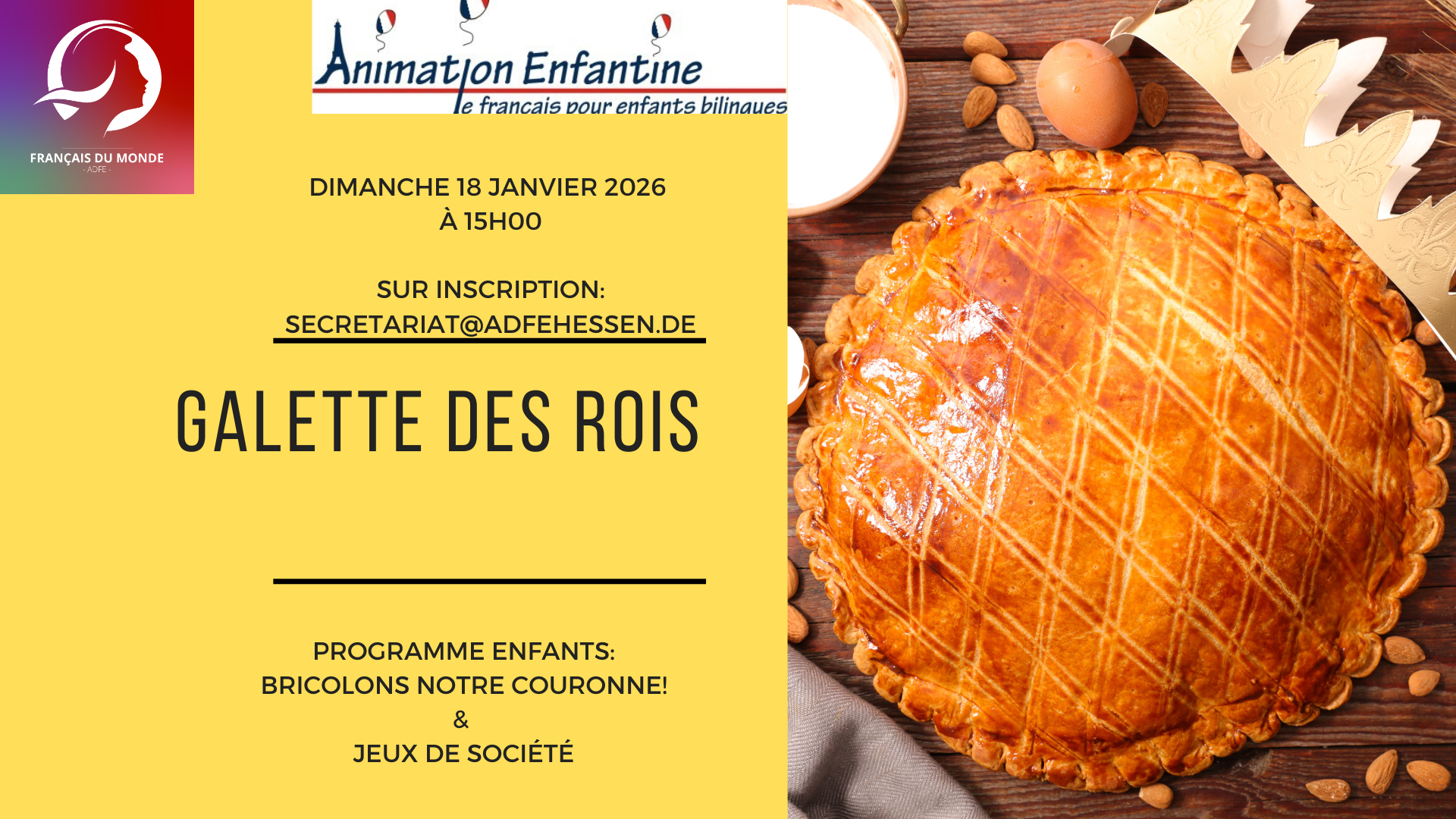 Galette des rois (18 janvier 2026)