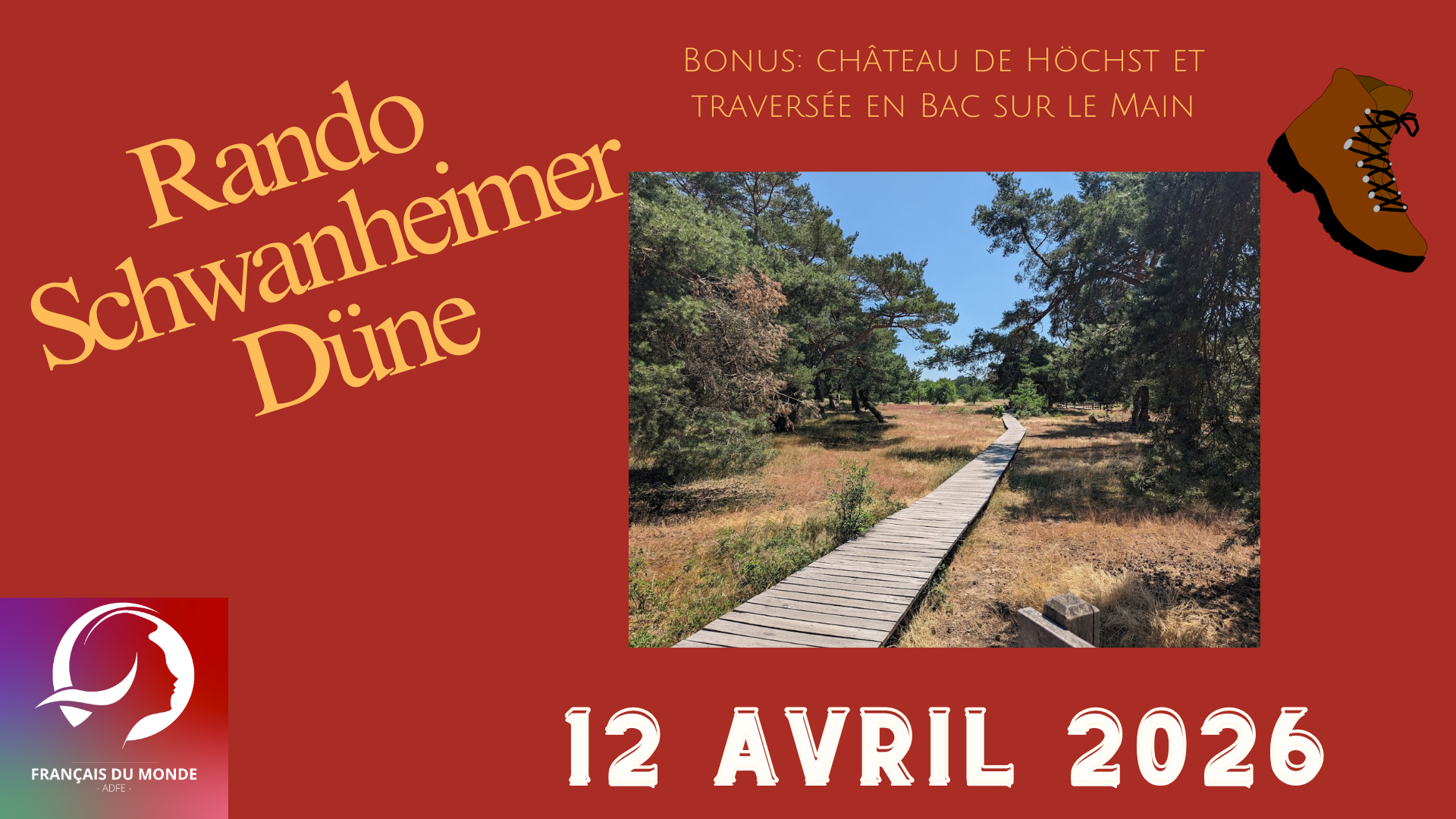 Venez nous rejoindre pour belle randonnée le long du Main ! (12 avril 2026)