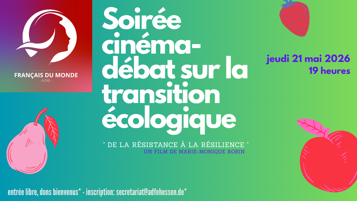 Ciné-Débat le 21 mai – De la résistance à la résilience !