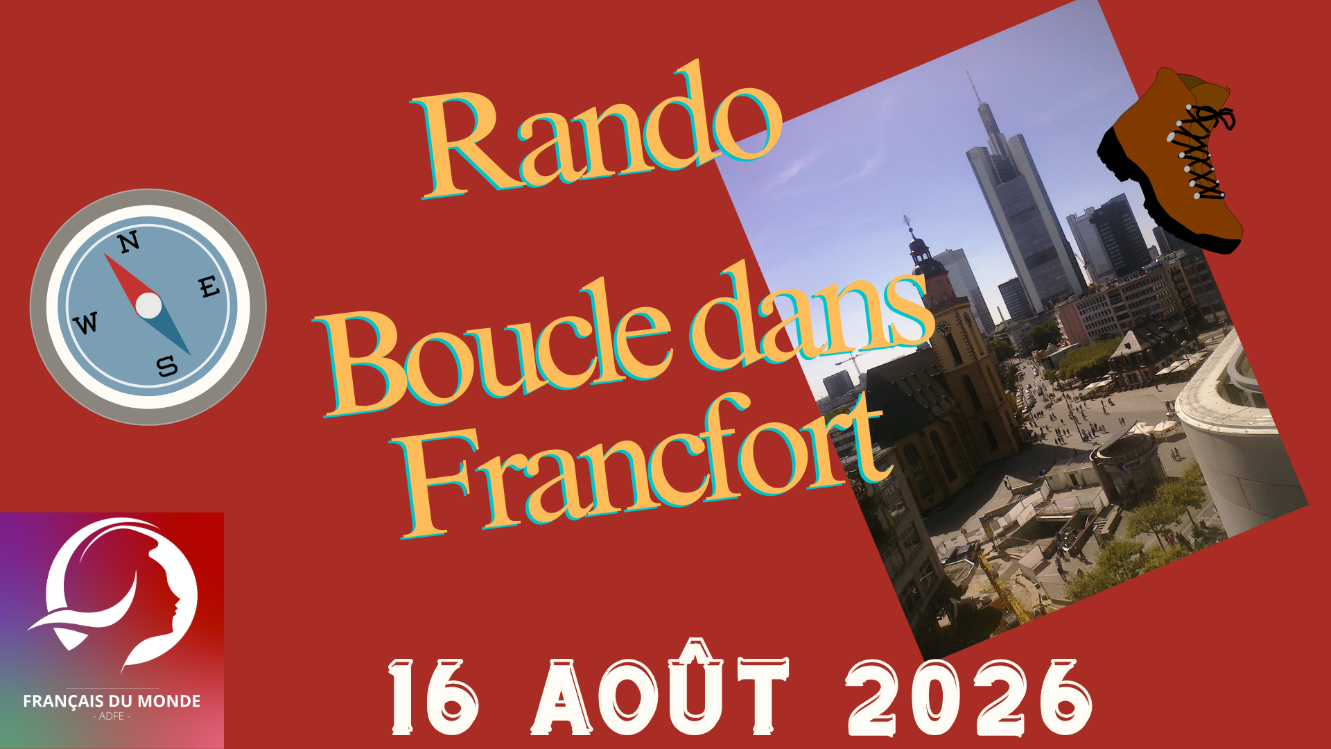 Randonnée dans Francfort – 16 août 2026